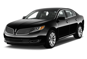 Black sedan town car